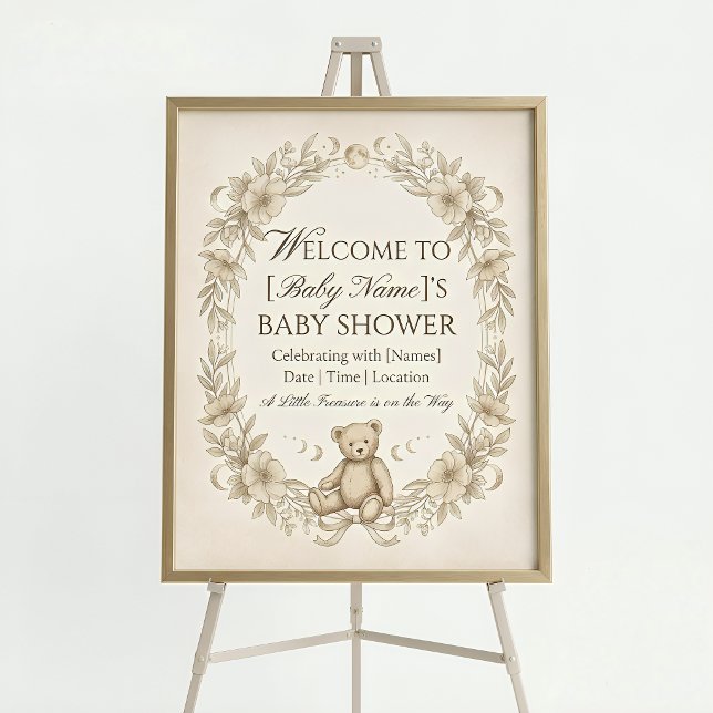 Clear Acrylic Baby Shower Welcome Sign (Creator Uploaded)