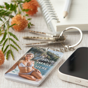 CLEAR! 🔑 Acrylic Keychain – Add Image or Text