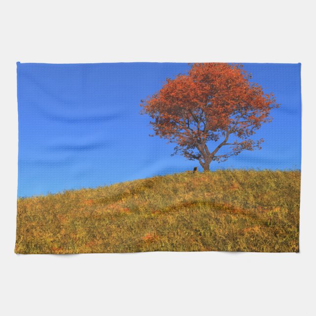 Clear Autumn Day Kitchen Towel (Horizontal)