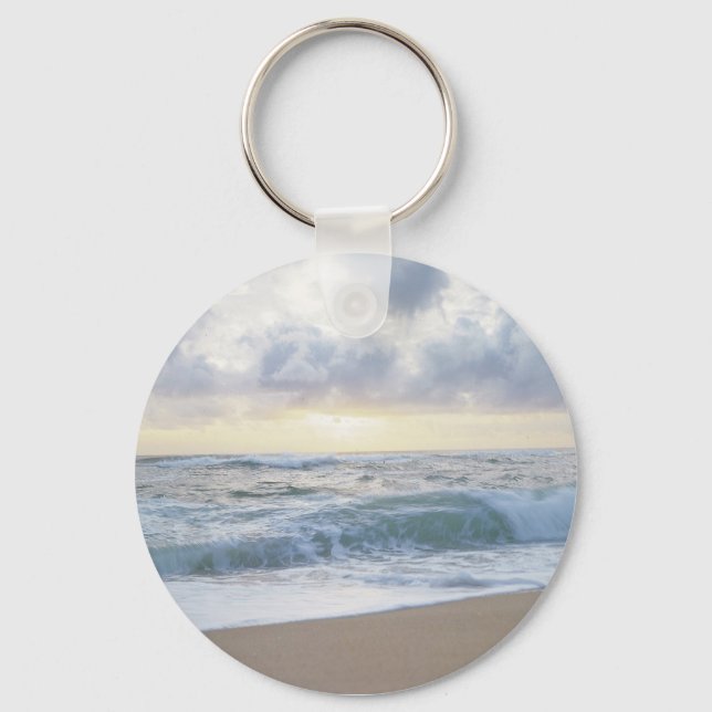 Clear Beach Day Key Ring (Front)