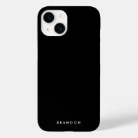 Clear Black iPhone Case With Name