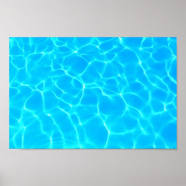 Clear Blue Pool Water Photo Poster (Front)