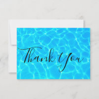 Clear Blue Pool Water Photo Thank You