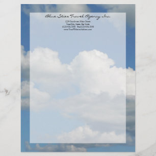 Clear Blue Sky Customised Letterhead