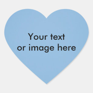 Clear blue sky photo template heart sticker