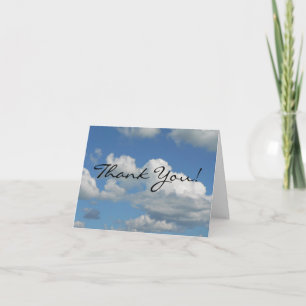 Clear Blue Sky Thank You Card