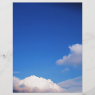 Clear Blue Sky & White Clouds