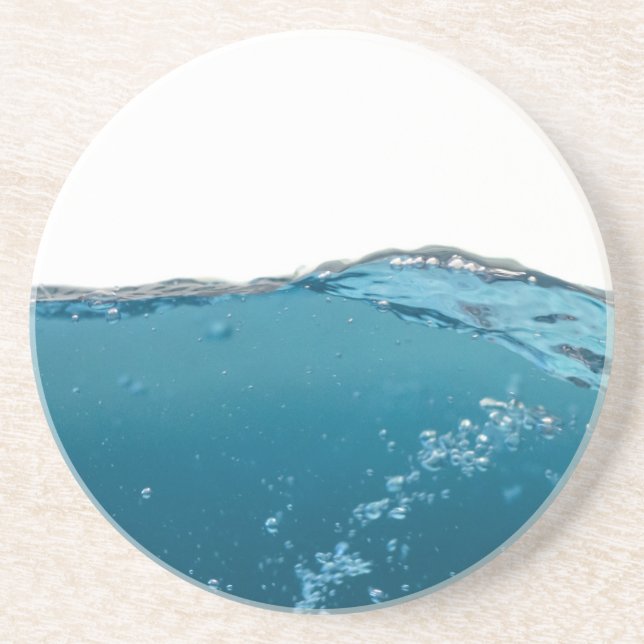 Clear Blue Wave Coaster (Front)