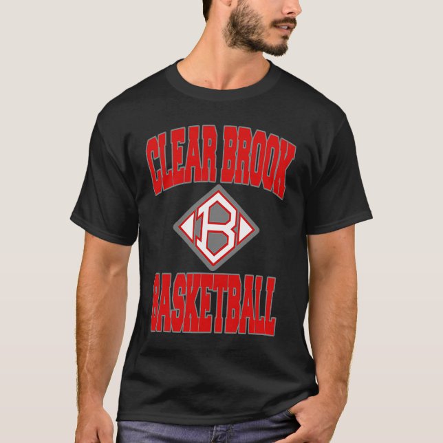 Clear Brook Wolverines Basketball T-Shirt (Front)