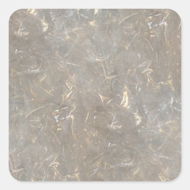 Clear cellophane picture pattern square sticker (Front)
