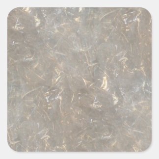 Clear cellophane picture pattern square sticker