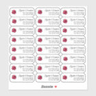 Clear Christmas Return Address Custom Transparent 