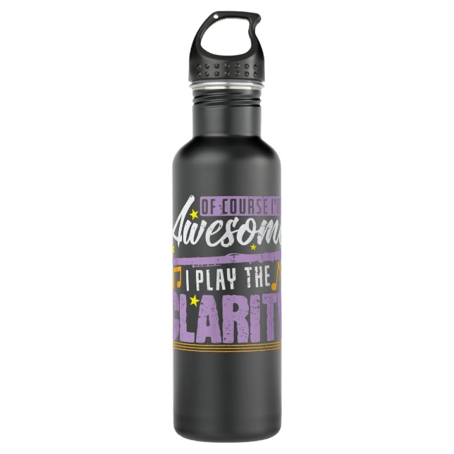 Clear Clarinet1 710 Ml Water Bottle (Front)