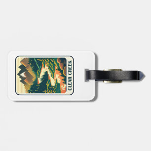 Clear Creek Colorado Colours Luggage Tag