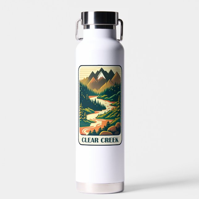 Clear Creek Colorado Colours Water Bottle (Front)