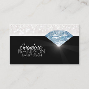 Clear Diamond Jewellery Designer Black Card