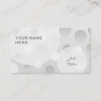 Clear Fizz business card template bubbles
