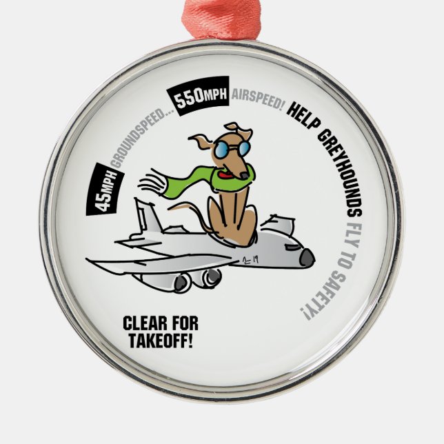 Clear for Takeoff Ornament (Front)