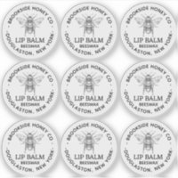 Clear label for Beeswax Lip balms