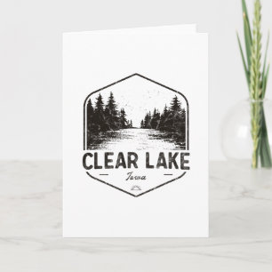 Clear Lake Iowa Outdoors Vintage 1  Card