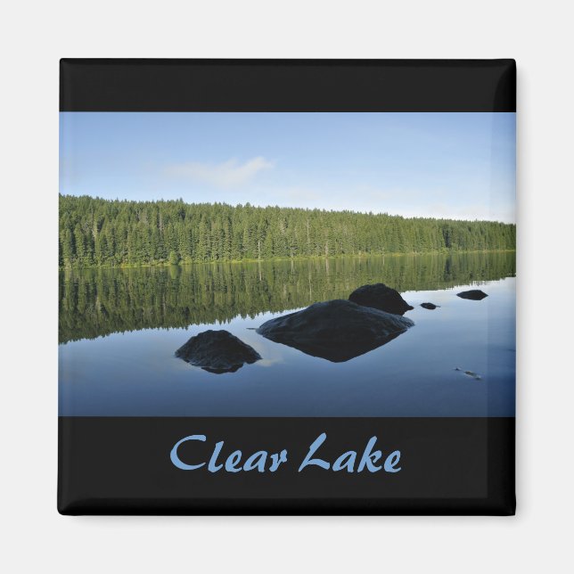 Clear Lake Reflections Magnet (Front)