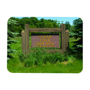 Clear Lake State Park Entrance Sign, Iowa Magnet