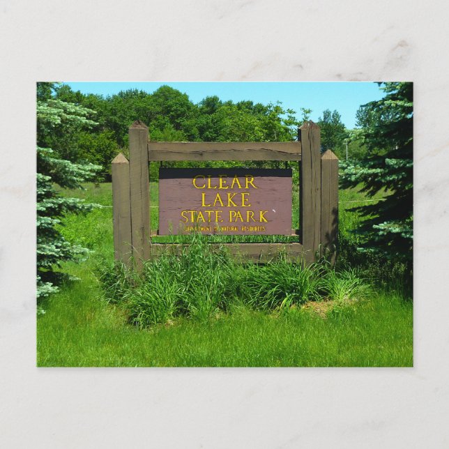 Clear Lake State Park, Iowa Postcard (Front)