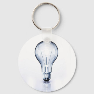 clear light bulb key ring