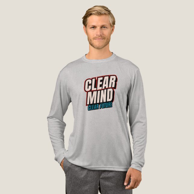 Clear Mind Clear Future Tri-Blend Shirt (Full Front)
