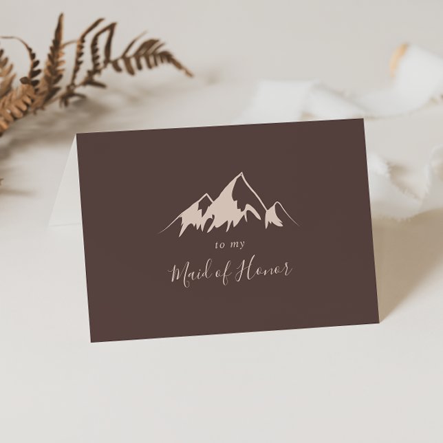 Clear Mountain Country Bridal Party  Thank You Card (Creator Uploaded)