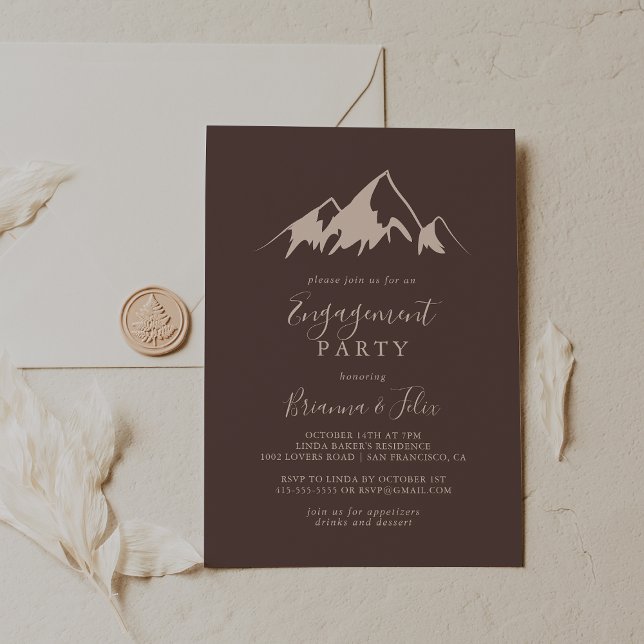 Clear Mountain Country Engagement Party Invitation (Creator Uploaded)