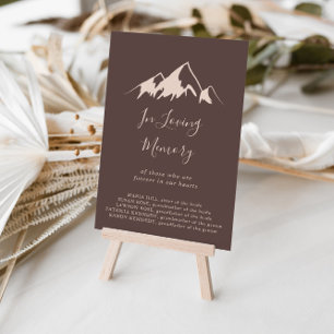 Clear Mountain Country In Loving Memory Sign