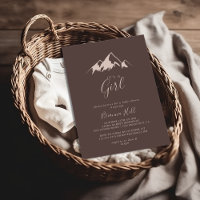 Clear Mountain Country It's A Girl Baby Shower