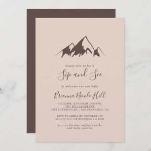 Clear Mountain Country Sip and See Invitation