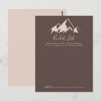 Clear Mountain Country Wedding Bucket List Cards
