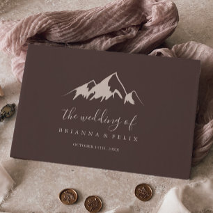 Clear Mountain Country Wedding Guest Book