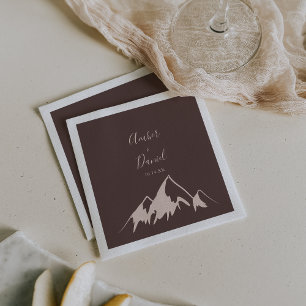 Clear Mountain Country Wedding  Napkin