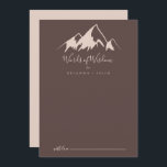 Clear Mountain Country Wedding Words of Wisdom Advice Card<br><div class="desc">This clear mountain country wedding words of wisdom advice card is perfect for a rustic wedding. The design features an idyllic watercolor beige mountain. These cards are perfect for a wedding, bridal shower, baby shower, graduation party & more. Personalise the cards with the names of the bride and groom, parents-to-be...</div>