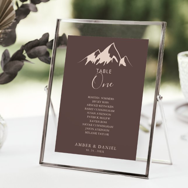 Clear Mountain Table Number 1 Seating Chart (Creator Uploaded)