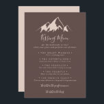 Clear Mountain Wedding Kissing Menu Game Card<br><div class="desc">This clear mountain wedding kissing menu game card is perfect for a rustic wedding reception. The design features an idyllic watercolor beige mountain.</div>