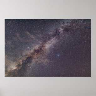 Clear night sky poster