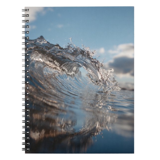 Clear Ocean Wave Blue Sky Notebook (Front)