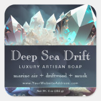 Clear Quartz Crystal Magic Artisan Product Label