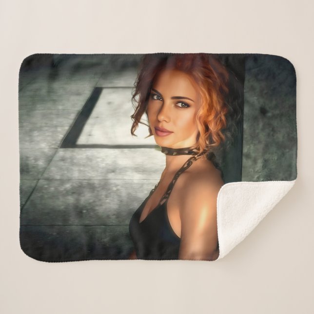 Clear Shadows sherpa blanket (Front (Horizontal))