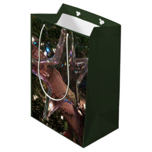 Clear Shining Star Ornament Photography Medium Gift Bag