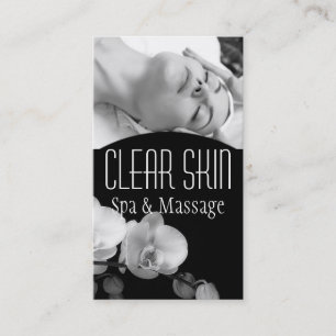 Clear Skin Dermatologist Facial Massage Spa Business Card
