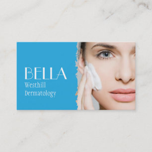 Clear Skin Dermatologist Facial Massage Spa Business Card