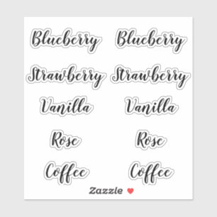 Clear Soy Wax Candle And Soap Scent Labels