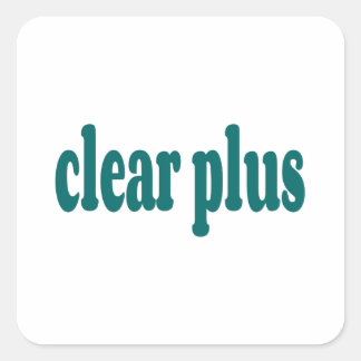 clear square sticker