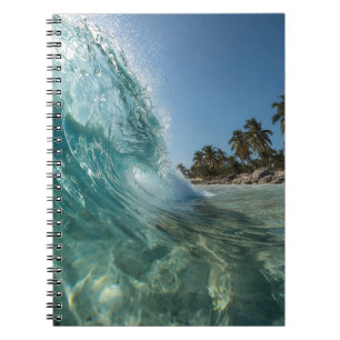Clear Tropical Wave Palm Beach Photo Notebook